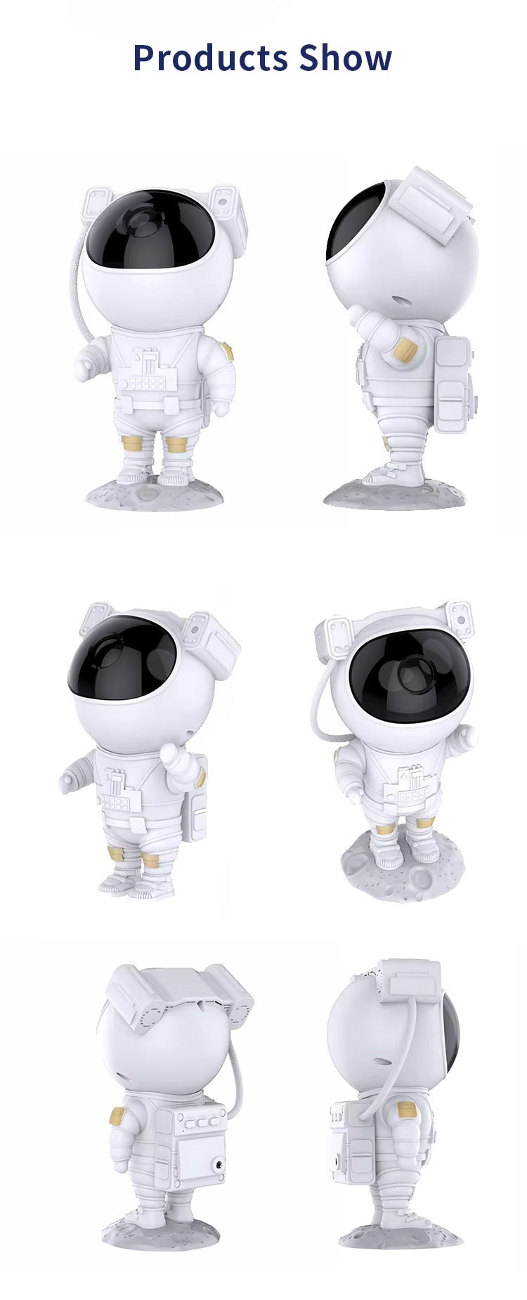 Lampara de mesa proyector astronauta