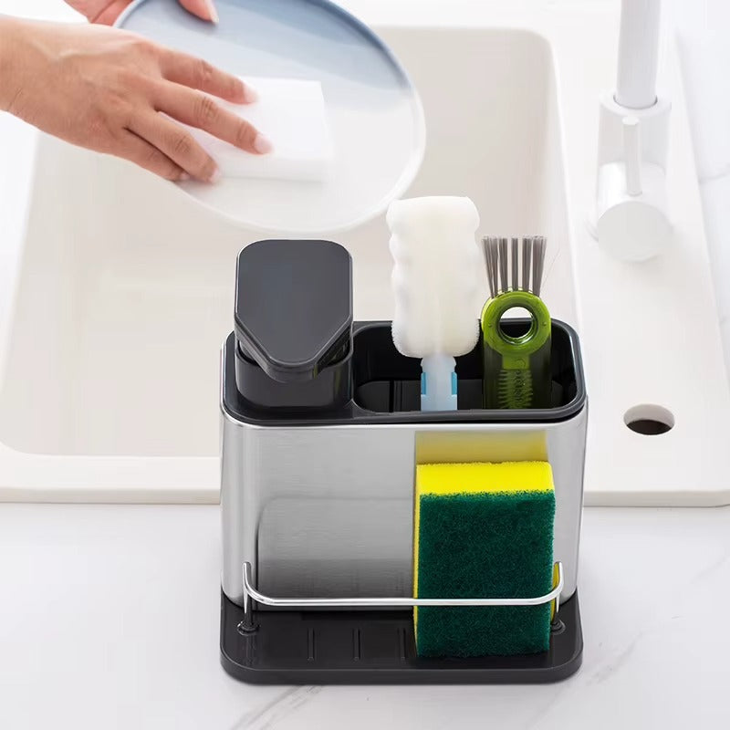 DISPENSADOR DE JABON ACERO INOLXIDABLE