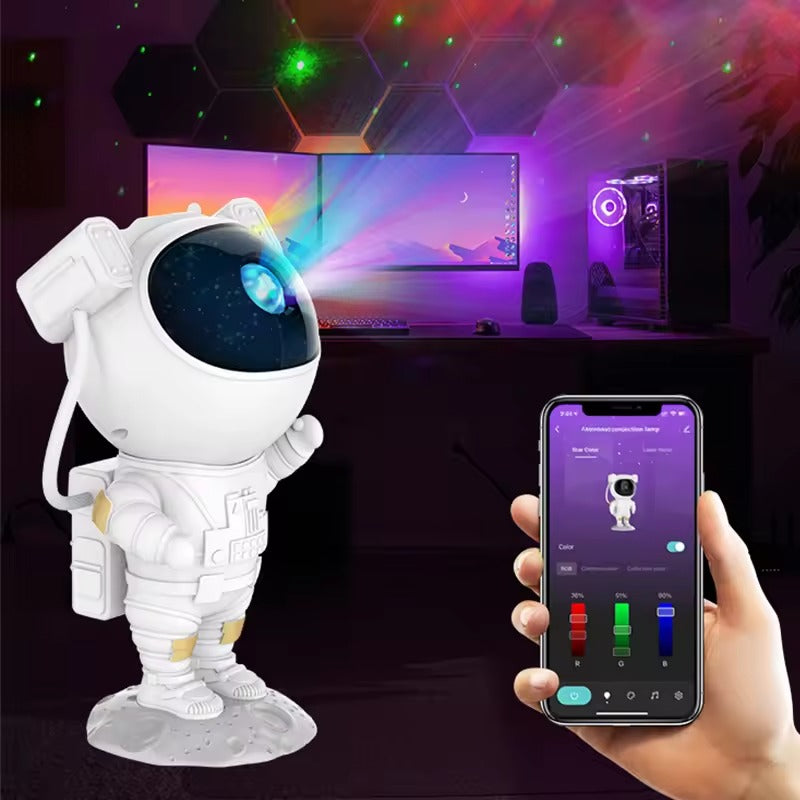 Lampara de mesa proyector astronauta