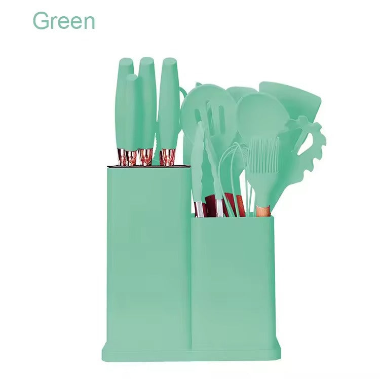 Set cucharones y accesorios cocina 19pz
