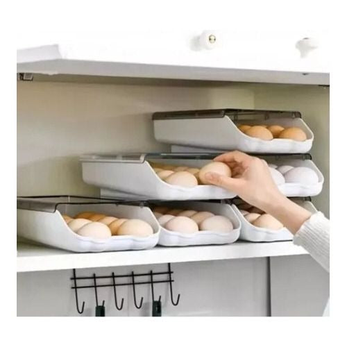Organizador huevos deslizante con tapa