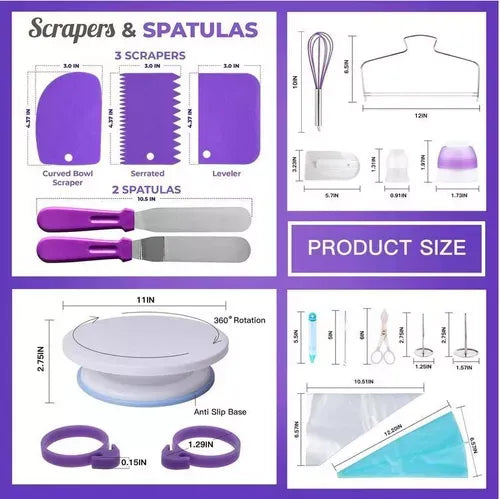Kit de Pastelería 137 piezas